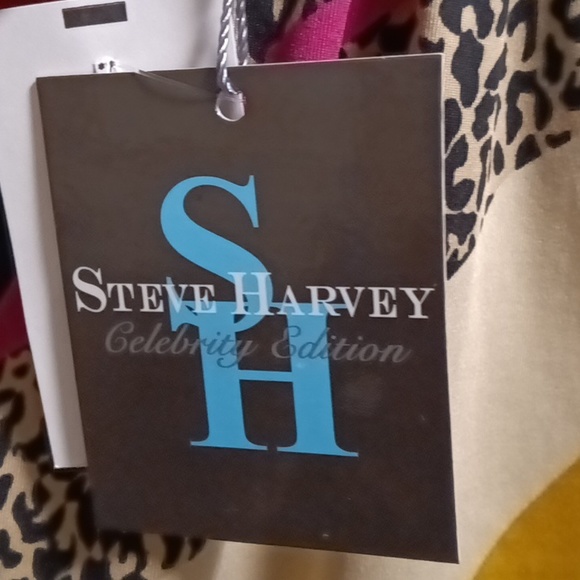 FINAL PRICE NWT Steve Harvey multi-colored striped animal print dress 3X - Picture 9 of 10